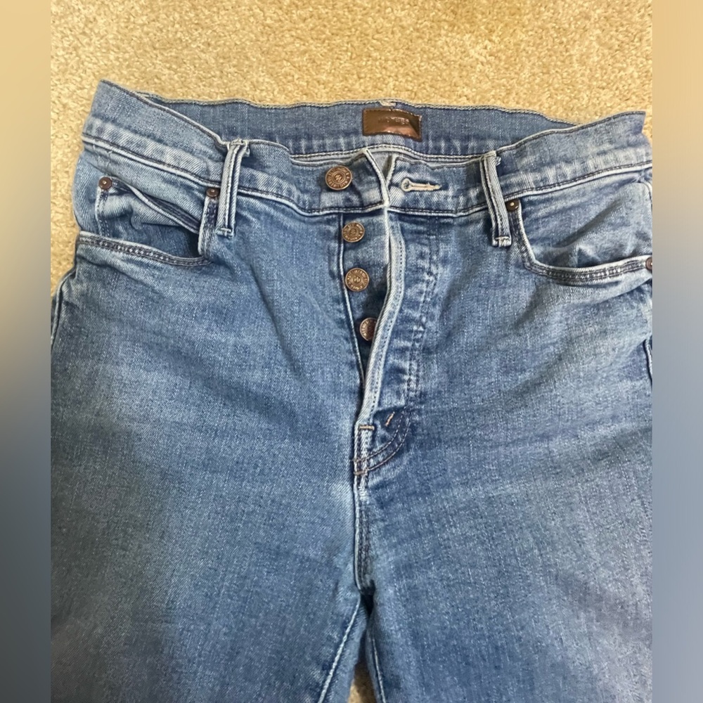 Mother jeans size 27 The Stunner Ankle Fray